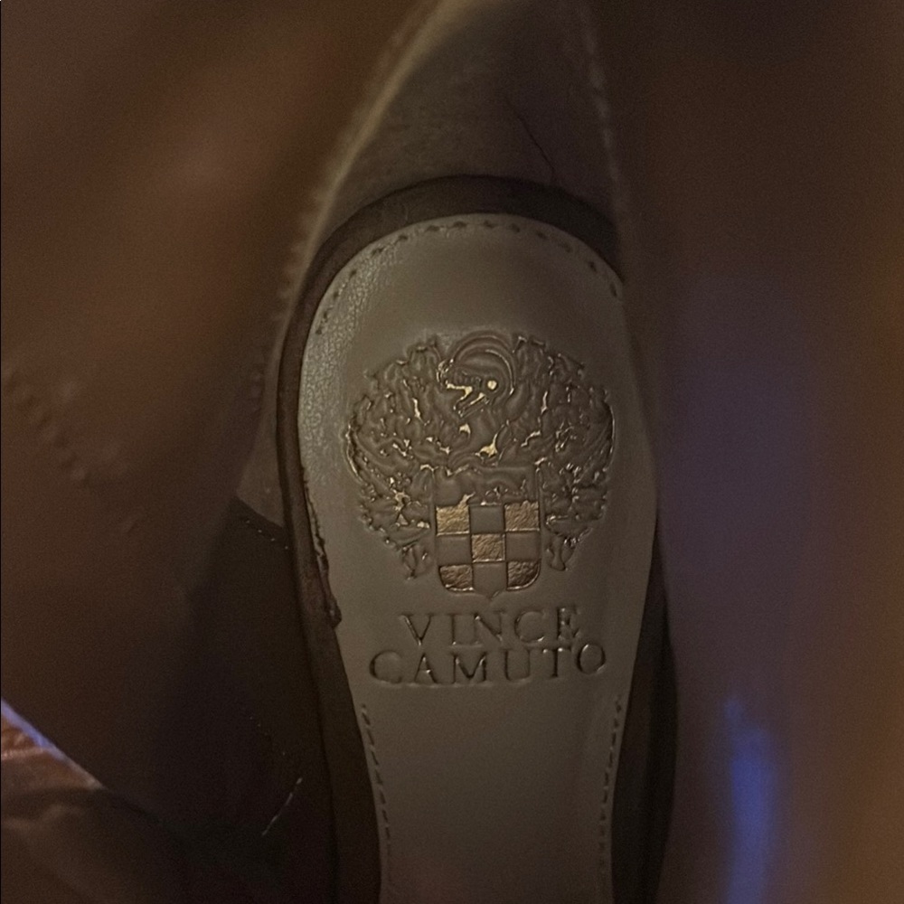 Vince Camuto Brown Embossed Sole Shoes